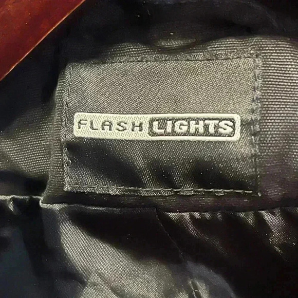FLASH LIGHTS button up lined jacket size 10 black cotton‎ - Picture 6 of 7